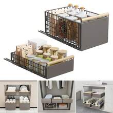 Kitchen Cabinet Pull Out Slide Drawer Organizer Tray Rack Shelves-Pantry - Grey - View 11