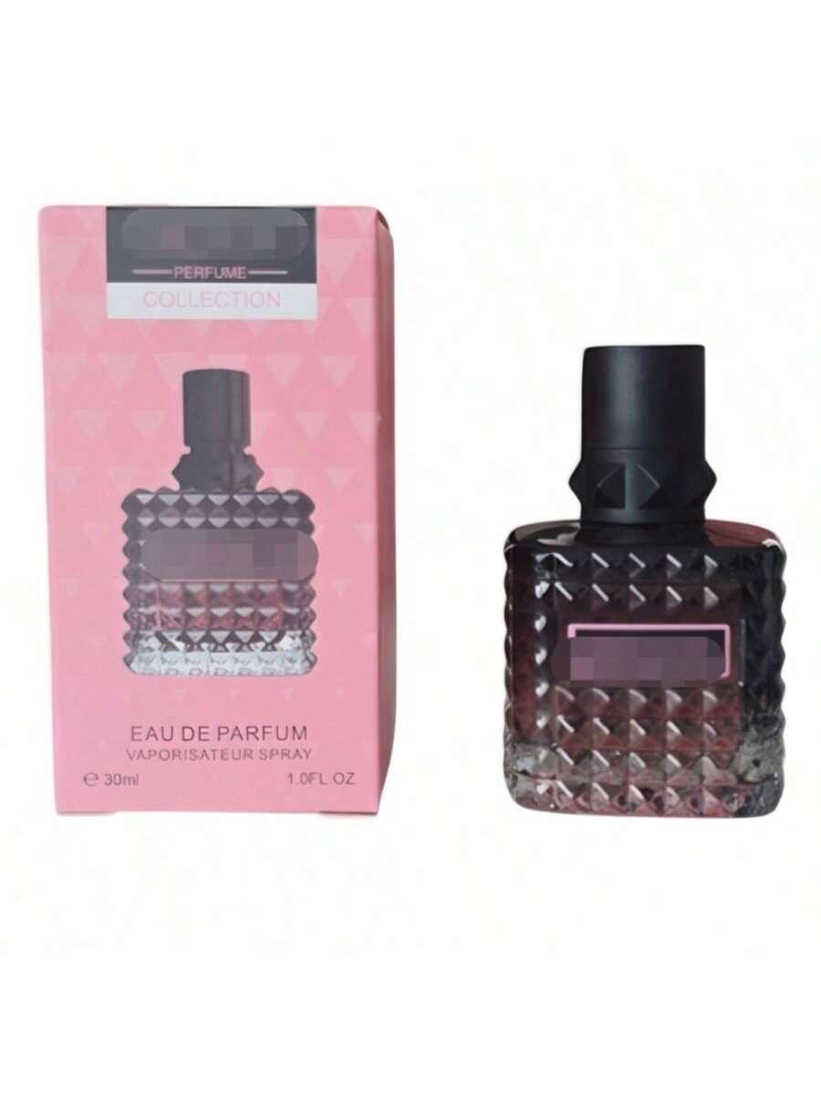 Eau de Parfum para Mujer 100ml (Diseño Negro con Textura de Diamante)