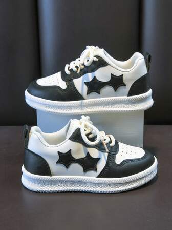 Kinder Weiche Sohle Bequeme Sportschuhe, Frühling/Herbst Fröhliche Jungen/Mädchen Sonnenschein Lässig Mode Schuhe, Entworfen mit Stern und anderen geometrischen Mustern, Leicht und einfach zu tragen, Geeignet für Schulsport und Outdoor-Wanderungen