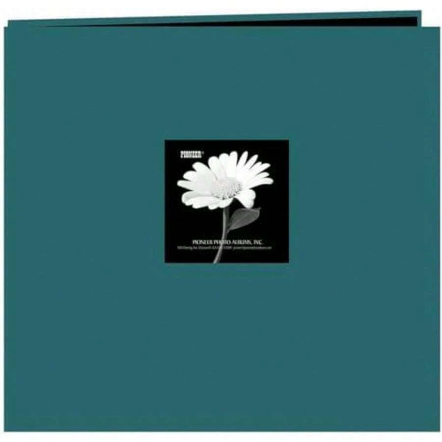 Pioneer 12 Inch by 12 Inch Postbound Fabric Frame Cover Memory Book, Dreamy Pink(30.5 x 30.5 cm Majestic Teal) - Multicolor - Ver 1