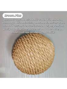Balle de jouet pour chat en matériau naturel, durable et résistante aux morsures, conception sonore sans batterie, convient pour une utilisation intérieure et extérieure, excellent cadeau pour les propriétaires de chats, jouet pour animaux de compagnie pour le plaisir intérieur et extérieur, texture artisanale, jouet pour animaux de compagnie, divertissement pour chats, passe-temps pour animaux de compagnie - Multicolore - Voir 12