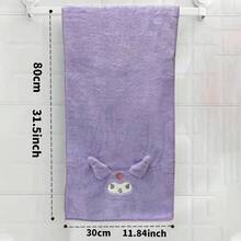 Khăn MINISO Sanrio Kuromi đã có mặt! Khăn bông mềm mại và thấm hút tốt, cực kỳ thoải mái để rửa mặt và lau khô người tại nhà (1 chiếc) - trắng - Xem 6