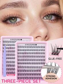 240/120 簇无需胶水无需卸妆单根睫毛 10/11/12mm 混合簇 C 0.07 自然外观 DIY 睫毛延长假睫毛自然簇 Cosplay 睫毛 10 排无需胶水睫毛自然长假睫毛簇适合女性眼睛睫毛簇、睫毛簇、单根睫毛、睫毛、假睫毛 - 黑色 - 查看 2