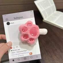 疯狂动物城2 尼克和朱迪毛绒爪子发夹，可爱卡通侧夹，女士款 - 彩色 - 查看 5