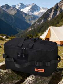 PACOONE Outdoor Camping Gas Tank Storage Bag Large Capacity Ground Nail Tool Bag Gas Canister Picnic Cookware Utensils Kit Bag - Multicolor - View 1