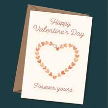 Happy Valentine's Day' Creative Valentine's Day Greeting Card, Heart Design, Quality Greeting Card (12x17cm)/(4.72x6.7in) With Envelope, Gift For Wife/Husband/Boyfriend/Girlfriend - Multicolor - View 6