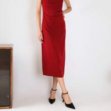 Susanny Heels For Women Stiletto Closed Pointed Toe Backless Dress Shoes High Heels Sexy Kitten Pumps Wedding Guest Party Dance Prom Dressy Comfort Shoes - 黑色PU - 查看 5