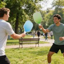 1pc Wooden Pickleball Paddle (Pickleball Not Included), Rough Surface, Grip & Bounce, 2-Player Sport, Christmas Gift, Unisex - Multicolor - View 7