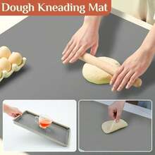 Tapete de silicona para hornear, 12 x 6 pies, bandeja de silicona de corte última intervensión, antiadherente reutilizable para masa y pastelería, rollo de silicona antideslizante para freidora de(Gris 182.9L x 50.8A cm) - Multicolor - Ver 6
