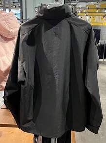 Adidas Contrast Trim Zip-Up Long Sleeve Sports Jacket, Fashion Knitted Stand Collar - Black - View 8