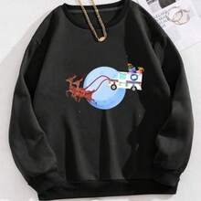 Postal Worker Christmas Mail Truck Funny Mailman Gift Pullover Hoodie - Comfort Meets Style - Best Gifts For Men Women Dad Mom Sister Brother Friends,Fall Hoodies,Men's Fall Clothes,Street Wear,Halloween,Mens Hoodies,Y2k Clothes,Jesus Hoodie,Thanksgiving Day,Nightmare Before Christmas,Christmas - Black - View 3