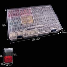 钻石画收纳盒，便携式珠子收纳整理盒，32/48/64格钻石画配件（收纳盒） - 白色 - 查看 14