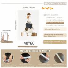 1pc Canvas Wall Art Retro Forest Theme Nursery Wall Art_Bohemian Style Nursery Decor Nursery Supplies Framed Nursery Wall Art Perfectly Suited For Children's Room Decor, Playroom Decor Children's Room Decor Nursery Decor, Playroom Decor, Preschool Decor, Girls' Bedroom Girls' Room Decor Children's Room Decor Boys' Bedroom Boys' Room Decor Girls' Bedroom Decor