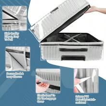 - Funda protectora para veliz de PVC transparente de 24 28 30 pulgadas para veliz con ruedas - 20inch + 70% transparente, 30% gris - Ver 2