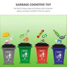 Vaguelly 1 Juego Juguetes para clasificar Basura Juguete cognitivo para niños Juguetes clasificador de Basura Juguetes Infantiles Juguete clasificador de Basura Juguete de Basura EscritorioConveniente y duradero, para niños - Multicolor - Ver 4