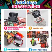 Electric Gel Ball Launcher, High-Speed Automatic Splashing Ball Launcher, Suitable For Outdoor Activities, Shooting Games, Birthdays And Other Occasions. Ideal Gift For Boys And Girls. - Orange - View 2
