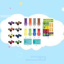 Pistas de Carros Rampas para Niños, Pista de Carreras con Mini Coches, Juguetes Educativo para Niños de 3 4 5 6 7 Años, Regalo de Navidad Cumpleaños para Niño y Niña - verde menta - Ver 2