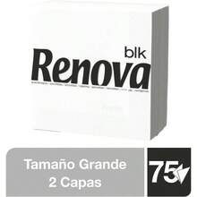Servilletas de papel blanco grandes, 75 servilletas - inicial - Ver 3
