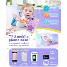 JOYJAM - Telefono inteligente para niños de 3 a 8 años regalo de cumpleaños de Navidad con camara doble reproductor de musica rompecabezas pantalla tactil para niños de 3 4 5 6 7 8 añosConveniente y duradero, para niños - Multicolor - Ver 7