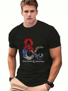 1 Camiseta de Hombre con Diseño de Dragón para Fanáticos de la Fantasía - Blanco - Ver 7