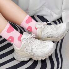Set de 5 Piezas de Calcetas de Tobilleras Para Mujer, Estilo Casual Juvenil, Material Cómodo, Transpirable y Resistentes, Diseños Kawaii, Cute, Juvenil, Diferentes Modelos - Cute - Ver 10