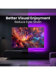 RGB Ambient LED Light Strip, 39.37-1181 Inch, USB Version, 44-Key Remote Control, Self-Adhesive Backing, Suitable For Bedrooms And Parties. - Multicolor - View 4