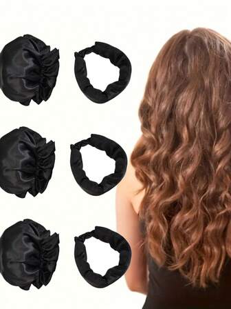 2个装免加热卷发器 - 无需加热即可卷发，隔夜卷发器，打造柔美波浪卷发，无损伤造型，适用于所有发质（直发/波浪卷/卷发/螺旋卷），女士隔夜卷发器 - 非常适合夜间卷发和早晨造型，睡眠美容程序，穿着舒适，质地柔软