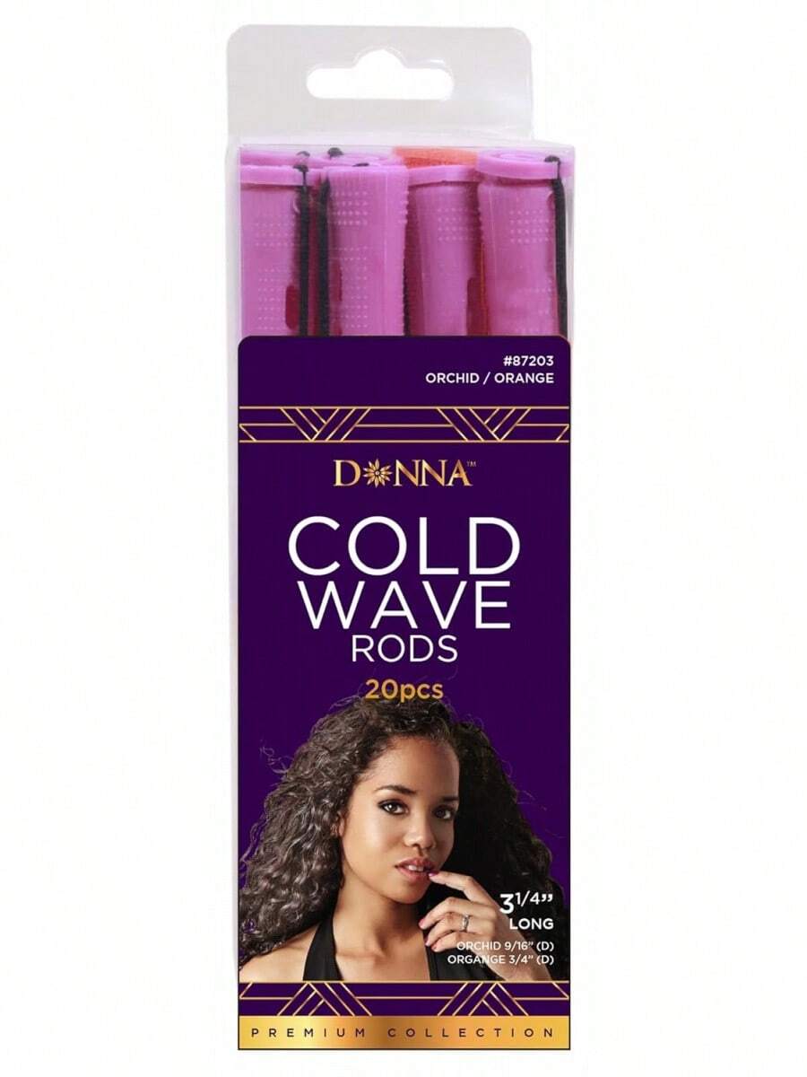 DONNA Cold Wave Rods ORCHID 3.25" 10PCS, ORANGE 3.25" 10PCS, Rollers Foam Hair Rollers Hair Curlers Hair Clips For Hairdressing Styling Heatless - 1 - Xem 1
