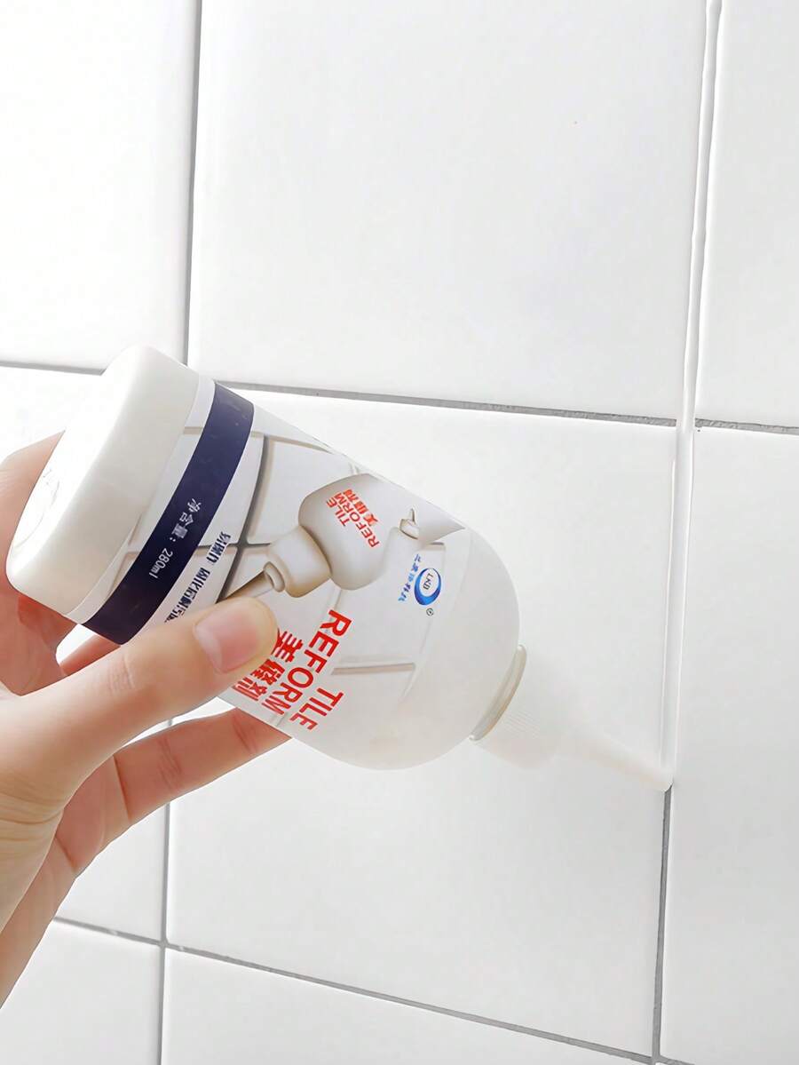 Limpiador multiusos para azulejos y lechada, adecuado para una limpieza profunda, limpia eficazmente la lechada de los azulejos, tipo universal, anti-salpicaduras, envase práctico. Un excelente regalo para familiares y amigos, especialmente adecuado para fiestas y Año Nuevo (envío aleatorio de versiones antiguas y nuevas)