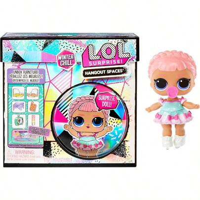 zxr L.O.L. Surprise! LOL Surprise Winter Chill Juego de Muebles - Ice SK8TER - con más de 10 sorpresas Que Incluyen muñeca Accesorios y Muebles - Set de Juego Plegable - Coleccionable - Edad: 4+ años121