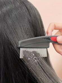 1pc Deep Scalp Cleansing Hair Brush, Designed For Easy Dandruff Removal, Provides Relaxing Scalp Massage - Durable, Low Allergenicity, Compact Teeth Dandruff Brush, Long Handle Beauty Brush, Cat Deshedding Brush, Dog Deshedding Tool, Multi-Function Comb - Multicolor - View 2