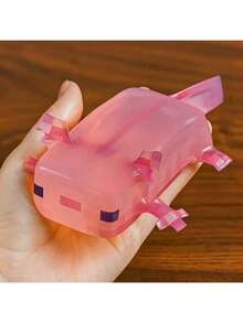 1个可爱墨西哥钝口螈慢回弹捏捏乐玩具，桌面办公减压捏捏乐，可塑形慢回弹墨西哥钝口螈捏捏乐 - 完美礼物，生日礼物，理想礼物，惊喜礼物，节日礼物，季节性礼物，万圣节礼物，圣诞节礼物，游戏爱好者优雅礼物，礼品，玩具 - 彩色 - 查看 5