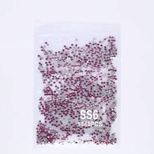 SS3-SS60 Red Series Deep Red Color High-Quality Glass Flat Bottomed Diamond With 12 Equal Cut Surfaces, Suitable For DIY Jewelry, Clothing, And Other DIY Projects - Multicolor - View 65