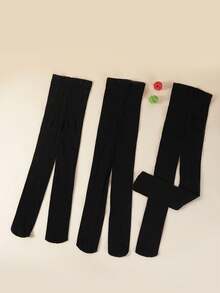 3雙裝 兒童超薄透氣舞蹈緊身褲,防鉤防起毛球,適合春秋 - 彩色 - 查看 4