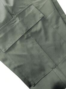 Plus Size Men's Cargo Pants, Lightweight & Breathable, Drawstring Waist, Contrast Zipper Pockets, Suitable For Casual Daily & Outdoor Wear