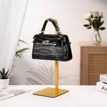 可调节高度展示架，外观优雅，不锈钢材质。可用作钱包展示架、帽子和珠宝展示架，适用于家居/精品店/桌面装饰零售店，易于安装/拆卸，防锈耐用。 - 彩色 - 查看 7