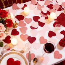 1包心形彩纸屑，适用于情人节派对、节日庆典桌面装饰 - 彩色 - 查看 4