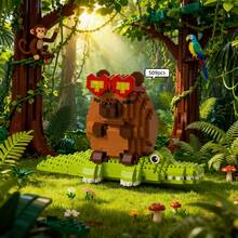 1000+Pcs Micro Particle Hamster Pen Holder, Combines Ornament And Practical Stationery Function, Stable Assembly, Gift Box Version, Ideal For Back To School/Birthday Gift - Multicolor - View 13