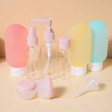 60ml Portable Moisturizing Lotion, Refillable Travel Bottle, Leak-Proof Makeup Water Container With Shower Puff, Suitable For Travel, Outdoor, Business - Multicolor - View 10