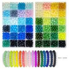 Bộ dụng cụ làm đồ trang sức gồm 24/96/50 hạt thủy tinh pha lê tròn 8mm, dùng cho trang sức tự làm, lễ hội, quà tặng tiệc tùng, đồ thủ công (Màu sắc ngẫu nhiên) - Nhiều màu - Xem 18