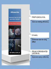 1 pieza/100ml Spray descongelante y desincrustante para automóviles, disuelve rápidamente el hielo y la escarcha en las ventanas del automóvil, mantiene la visión clara y mejora la al conducir en frío extremo, fórmula anticongelante efectiva - Multicolor - Ver 8