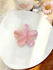 4件套女士波西米亚粉紫色大理石纹蝴蝶结花朵方形发夹，优雅百搭发饰，适合日常、休闲、派对、工作、度假、洗脸、化妆、搭配服装、情人节派对沙滩发夹 - 彩色 - 查看 6