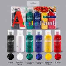 6*60ml Acrylic Paint Set. Versatile Pigments For Diverse Needs. Waterproof And UV-Resistant With Strong Coverage. Suitable For Canvas, Rock, Fabric, Ceramics, And More. The Perfect Gift For Beginners, Adults, And Professional Artists. Ideal For Back-To-School Season, Study Supplies, And Christmas. - 套裝 - 查看 11