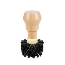 1pc Coffee Machine Powder Bowl Cleaning Brush, Espresso Machine Cleaning Brush For Portafilter And Coffee Machine Cleaning Tool - Black - View 3