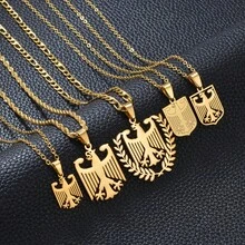 1pc German Eagle Chain Neckalces Stainless Steel Germany Jewelry For Woman Men Girls - Multicolor - View 3