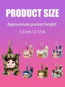 POP MART 哭泣的豹猫系列毛绒钥匙扣盲盒，圣诞装饰可爱哭泣娃娃吊坠，包包挂饰，收藏玩具，家居装饰，礼物，圣诞袜填充物（仅1盒） - 彩色 - 查看 8