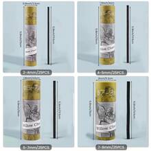 100 Sticks Willow Charcoal - 2-4mm, 4-5mm, 5-7mm, 7-9mm Dia Natural Willow Charcoal Sticks For Artists, Beginners, Or Students Of All Skill Levels - Great For Drawing, Sketching, And Shading - Black - View 2