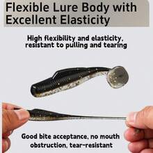 Soft Lure TPE Floating Soft Lure T-Tail Soft Worm Soft Fish Bait Bionic Fish Bait Lure Fishing Soft Bait High Elasticity