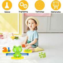 Children's Balance Scale, Balance Scale, For Learning Math Numbers, Frog-Shaped, Allowing Children To Learn While Playing, Educational Toy, Developing Intelligence, Enhancing Children's Enthusiasm For Learning, Children's Math Tool, Affordable Model For Personal Use - màu xanh lá - Xem 5