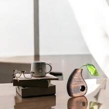 Jarrón de Madera Artesanal para Decoración – Florero Hecho a Mano Ideal para el Hogar, Oficinas y como Regalo Decorativo Único - SAMÁN P - Ver 8